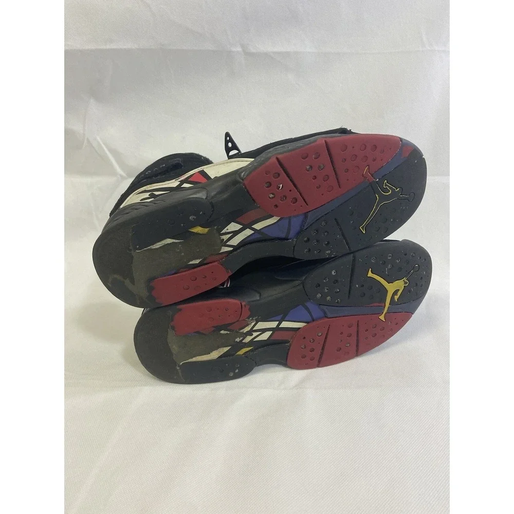 Nike Air Jordan 8 VIII Retro‎ Playoff Black Bred White 305381-061 Size 11 Shoes